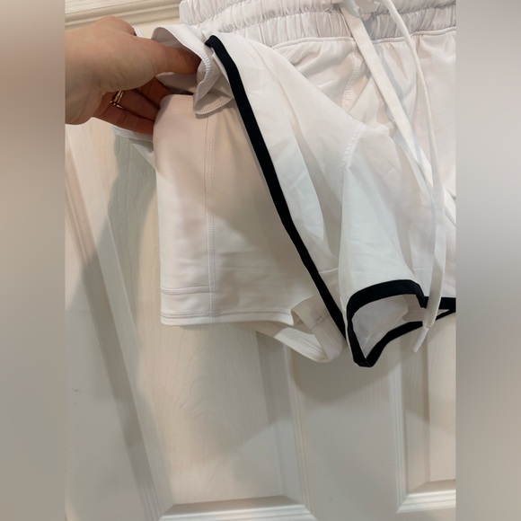 Abercrombie YPB White and Black Trim Activewear Romper - Picture 7 of 11